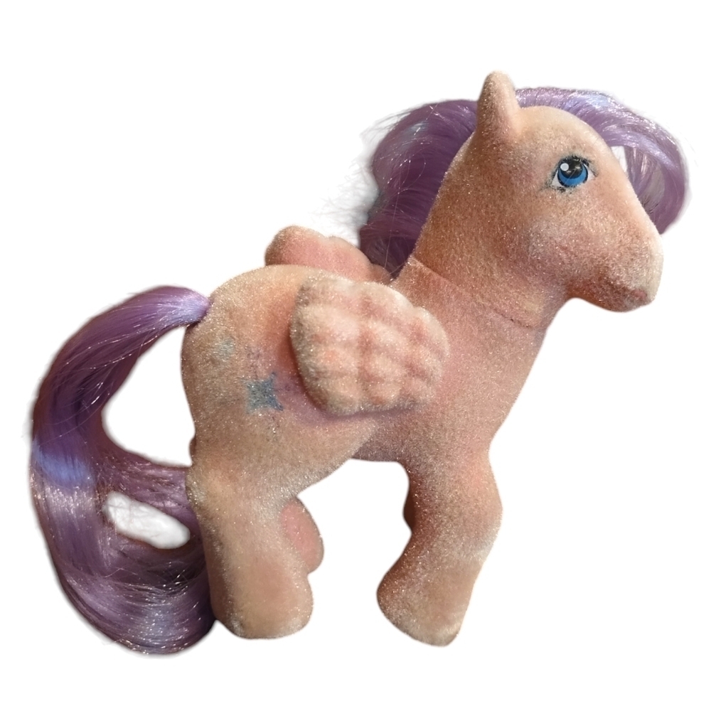 Vintage My Little Pony G1 Vintage North Star So Soft Flocked Pegasus